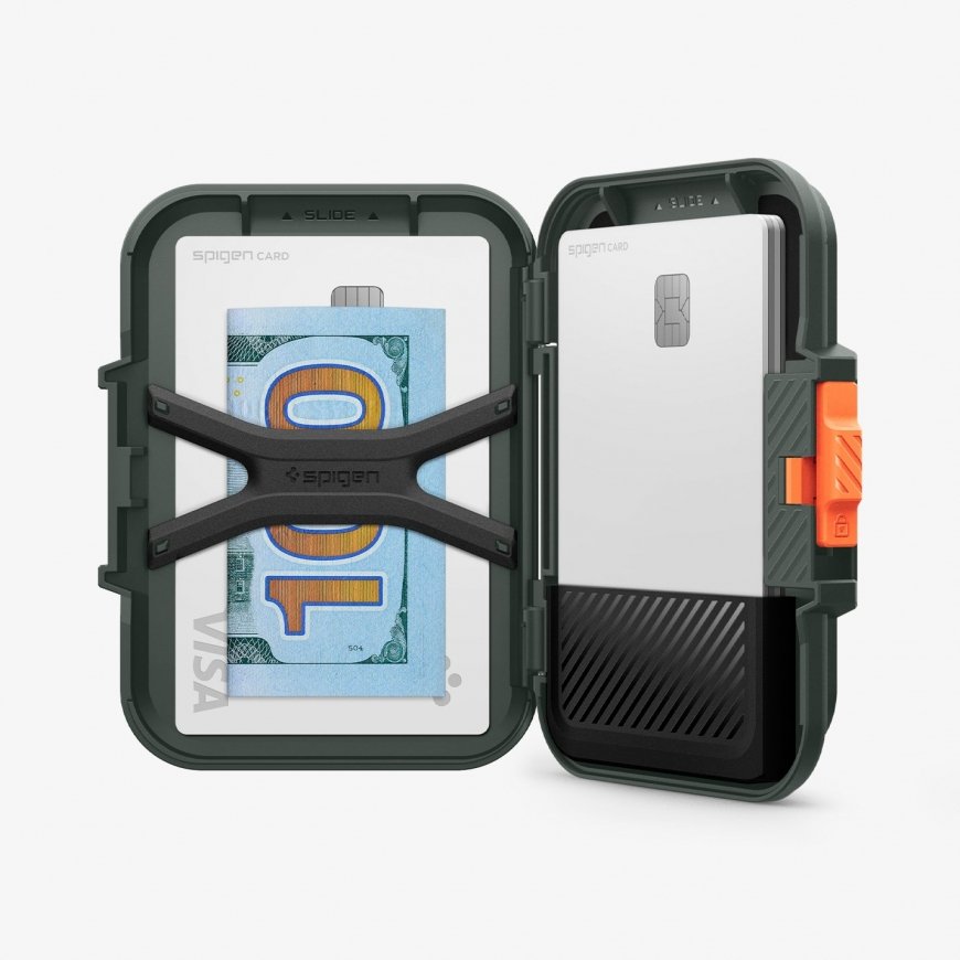 Spigen MagSafe Card Holder Lock Fit (MagFit) Vihreä – 4