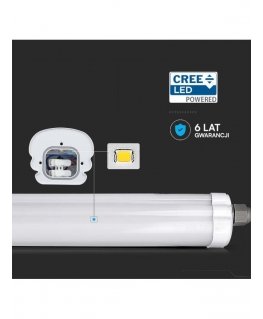 LED surface-mounted luminaire Oprawa hermetyczna V-TAC CREE CHIP G-series 60cm 18W 135Lm/W VT-6076 6500K 2410lm 6-year warranty