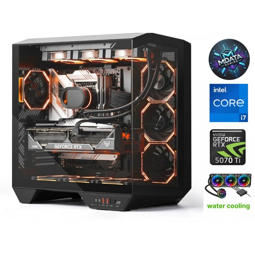 MDATA GAMING HydroX Pro i7-14700K 32GB 1TB SSD RTX 5070Ti NoOS