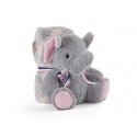 Perletti Allie Elephant Soft blanket + plush toy 22cm Perletti Allie Elephant Soft blanket + plush toy 22cm