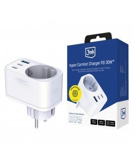 Winner Group WG - Verkkooplatauslaite GaN 3x USB, 1x USB-A 30W + 2x USB-C 65W, valkoinen