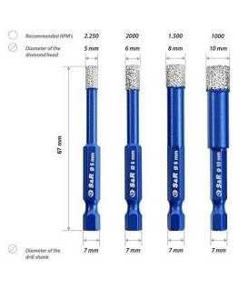 Neo Tools Drill, Bit and Socket Set, 66 pcs.