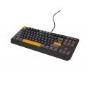 GENESIS Thor 230 TKL klaviatūra Žaidimams USB + RF Wireless + Bluetooth QWERTY Juoda, Pilka, Oranžin GENESIS Thor 230 TKL klaviatūra Žaidimams USB + RF Wireless + Bluetooth QWERTY Juoda, Pilka, Oranžin