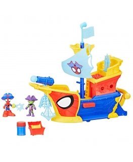Marvel Spidey and his Amazing Friends Water-Webs Webs Ahoy Bubble Pirate Ship