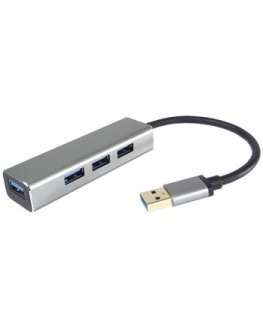 PremiumCord USB3.2A to USB3.2 A + 3x USB2.0 A Hub, SuperSpeed 5Gbps, Aluminum Case