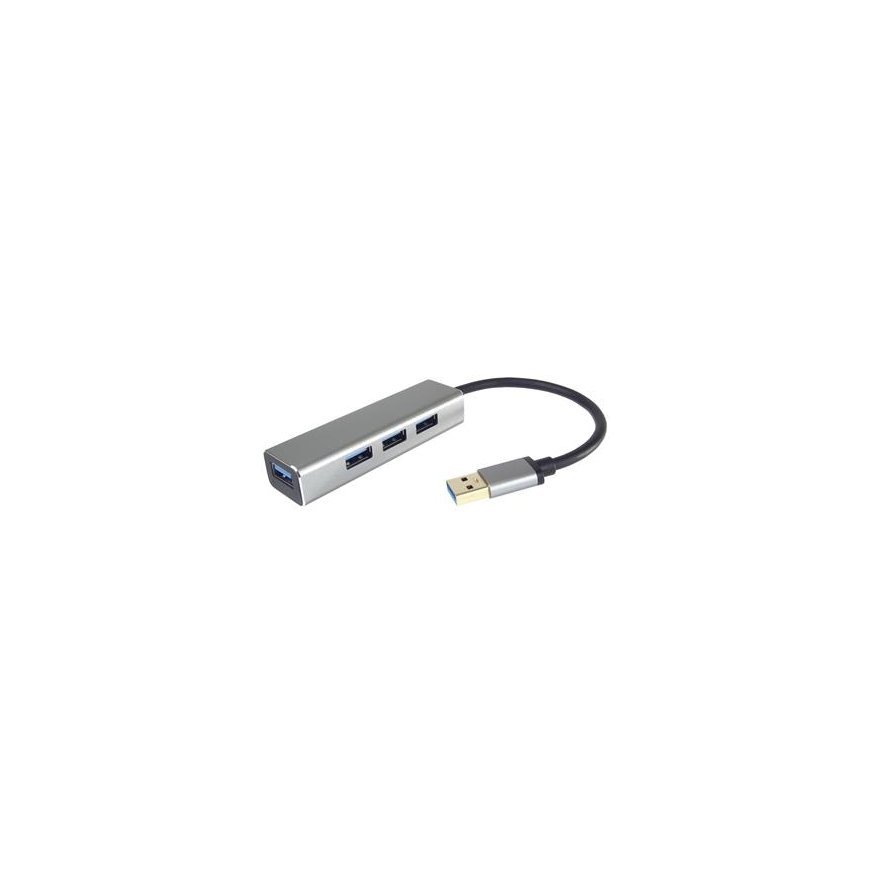 „PremiumCord“ šakotuvas USB3.2A uz USB3.2 A + 3x USB2.0 A, „SuperSpeed 5Gbps“, alumīnija korpuss