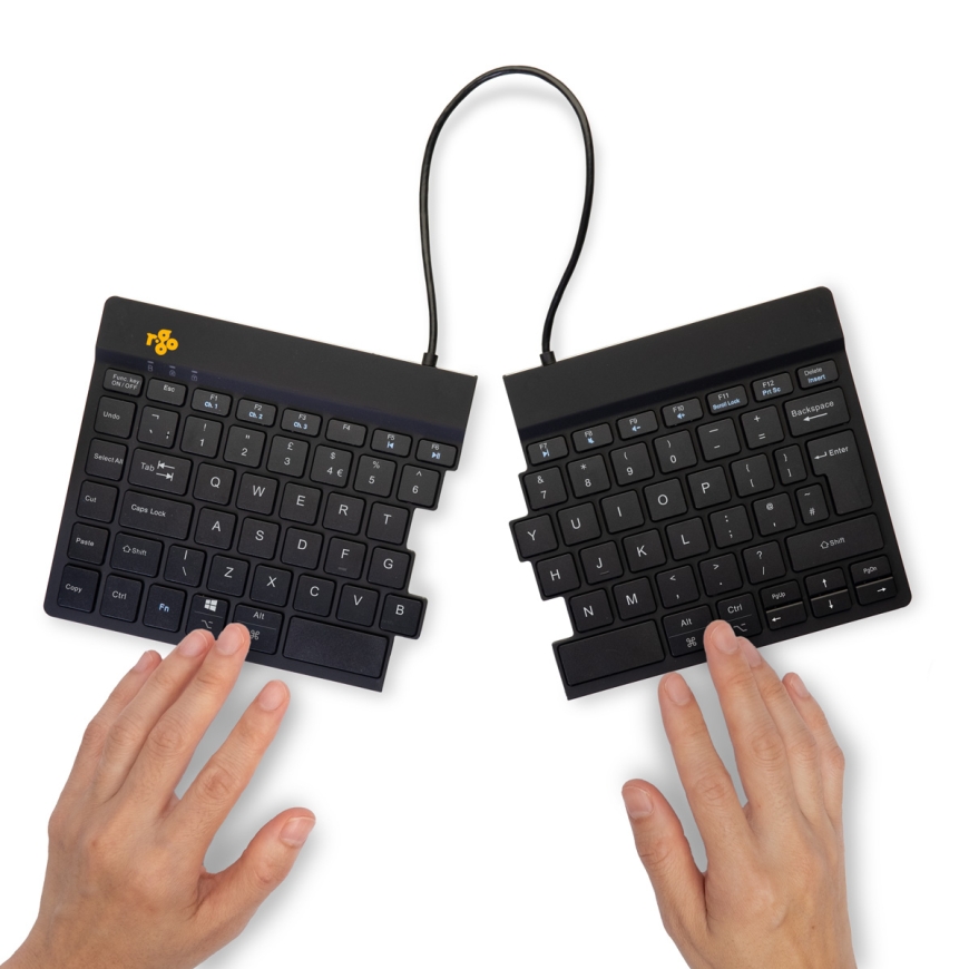 R-Go Tools R-Go Split Break tastatūra Birojs Bluetooth sistēma QWERTY Britu angļu valoda Melns – 5