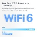 Mercusys HALO H60X Divkāršā frekvenču josla (2.4 GHz / 5 GHz) Wi-Fi 6 (802.11ax) Balts 2 Iekšējs Mercusys HALO H60X Divkāršā frekvenču josla (2.4 GHz / 5 GHz) Wi-Fi 6 (802.11ax) Balts 2 Iekšējs