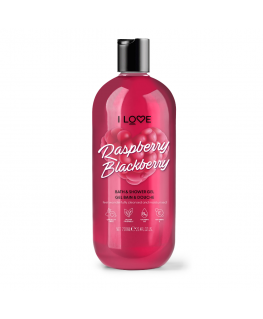 I Love, Raspberry & Blackberry, Hydrating, Shower Gel, For All S