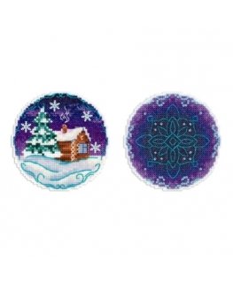 Beldizart Cross Stitch Embroidery Kit "Calm Evening" 9x9 cm SR-1102