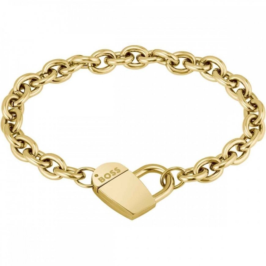 Hugo Boss Romantic auksinis padengtas apyrankė moterims Dinya 1580419