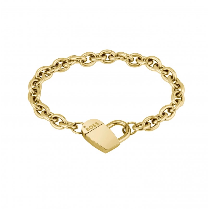 Hugo Boss Romantic auksinis padengtas apyrankė moterims Dinya 1580419 – 2
