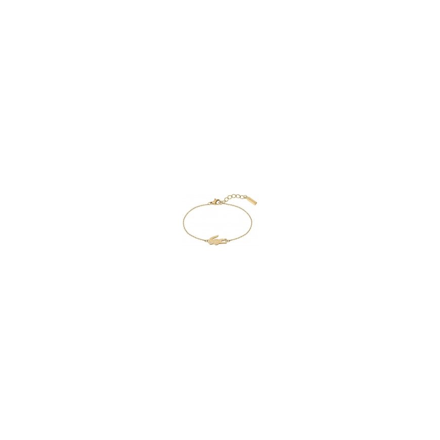 Lacoste Luxury, Gold-plated Women's Bracelet with Crocodile Zircon 2040047 – 2