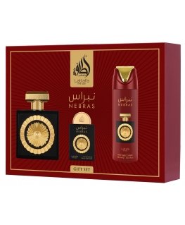 Набор Lattafa Nebras EDP 100 мл + EDP 20 мл + Дезодорант 200 мл