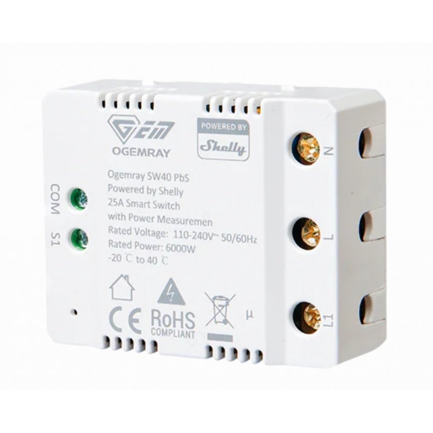 Shelly SHELLY_PBS_SW40 elektrirelee Valge
