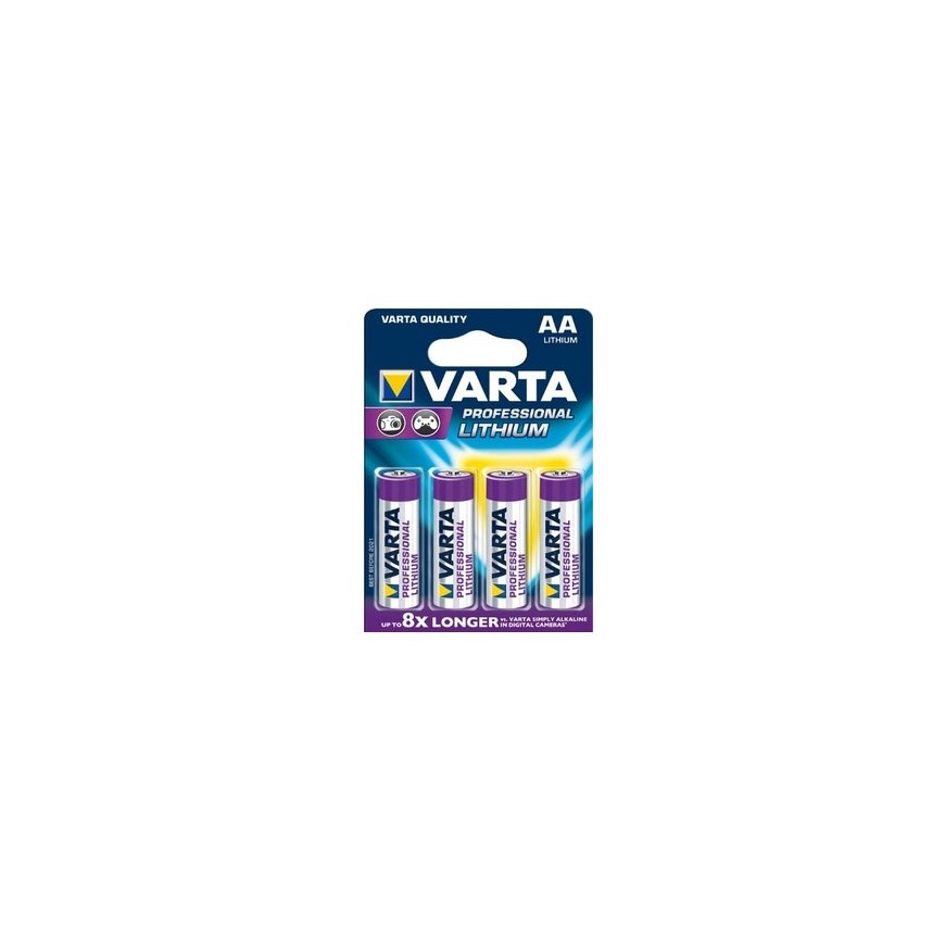 Varta 4x AA Lithium Kertakäyttöinen akku Litium