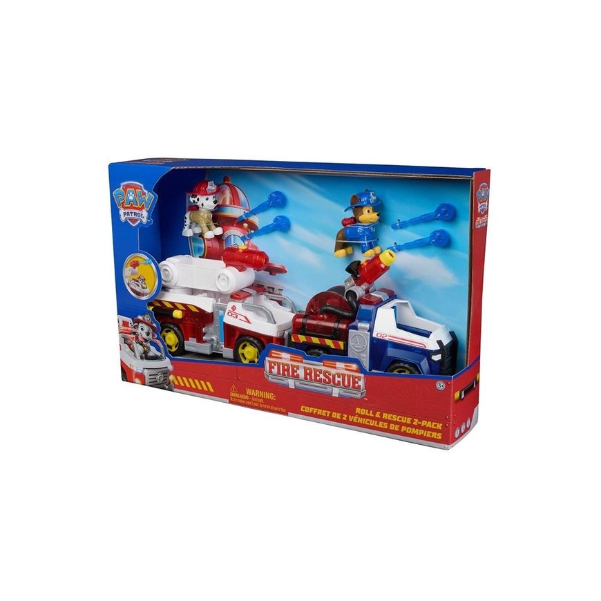 Spin Master „Paw Patrol“: 2 teeman kulkuneuvojen setti palomiehistöistä