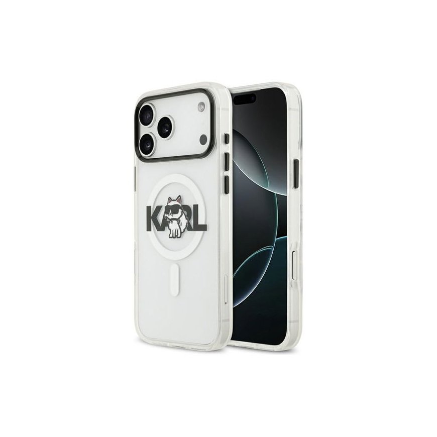 Karl Lagerfeld IML Karl Sketch Logo MagSafe maciņš Apple iPhone 17 Pro Clear – 2
