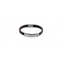 Tommy Hilfiger Elegantiškas apyrankė iš juodos odos 2790262S Tommy Hilfiger Elegantiškas apyrankė iš juodos odos 2790262S