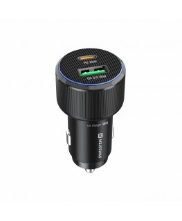 Swissten PD USB-C / USB Car Charger 38W with USB-C - USB-C Cable 1m