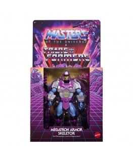 Фигура Skeletor с броней Megatron из серии Mattel Masters of the Universe x Transformers, высота 14 см.