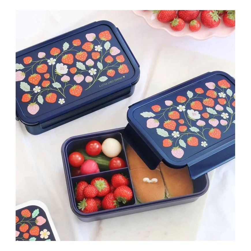 A Little Lovely Bento children's lunch box ‘Strawberries’