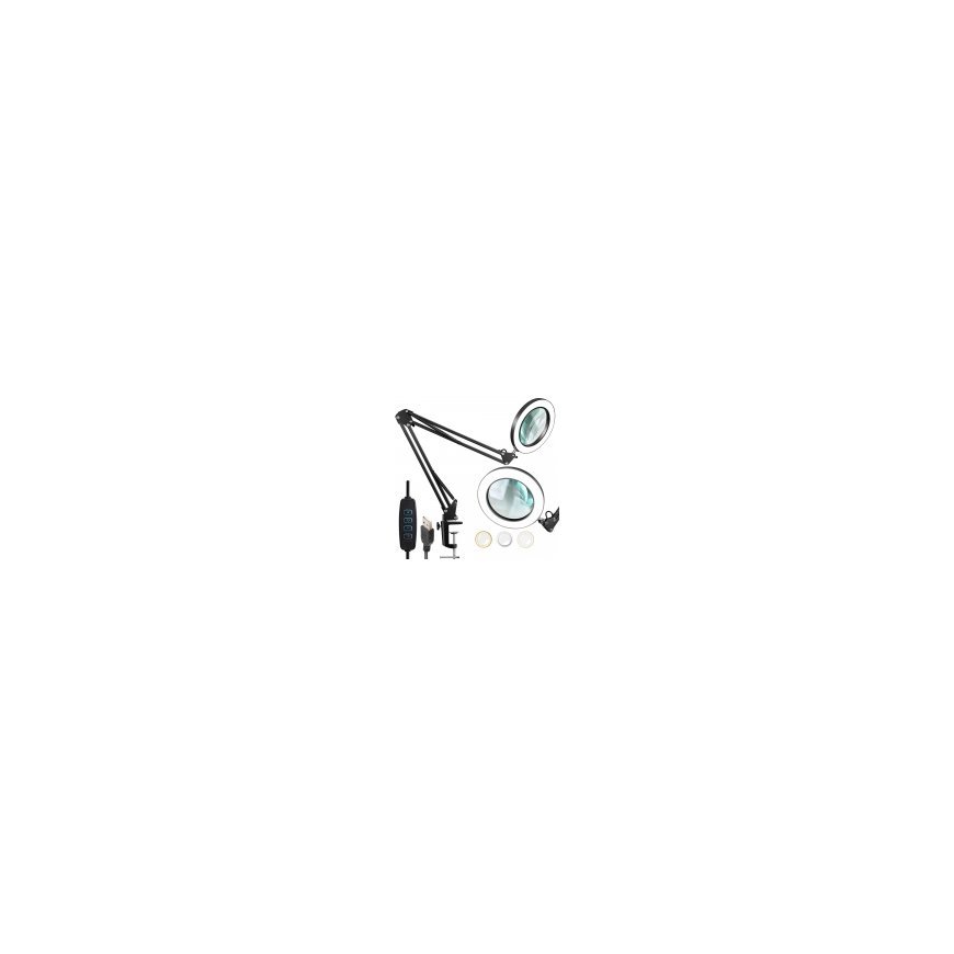 Kosmeetiline lamp - MITOYA LED KUIDAS VALGUS 2700-5600K Reguleeritav jalg Must – 2