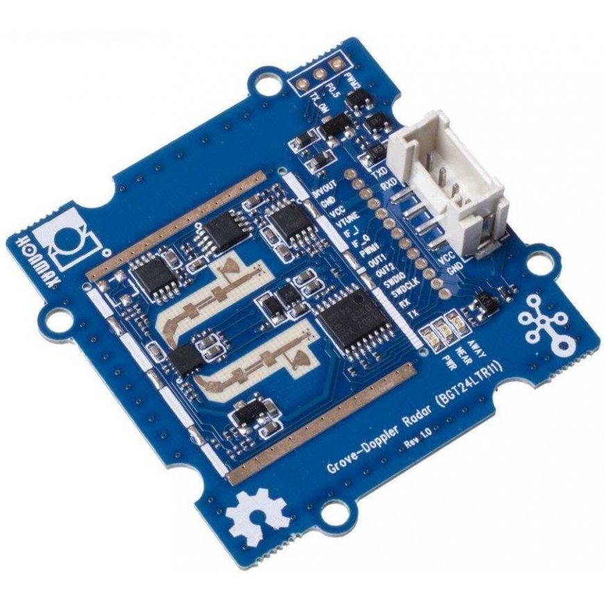 Seeed Studio Grove, Doppler Radar, BGT24LTR11, 24GHz Transceiver, 10m, Seeedstudio 109020021 – 2