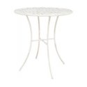 Home4You Table JASMINE D70xH75cm, antique white metal Home4You Table JASMINE D70xH75cm, antique white metal