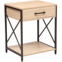 Home4You Side Table / Nightstand HELVE 48x40xH60cm, melamine Home4You Side Table / Nightstand HELVE 48x40xH60cm, melamine