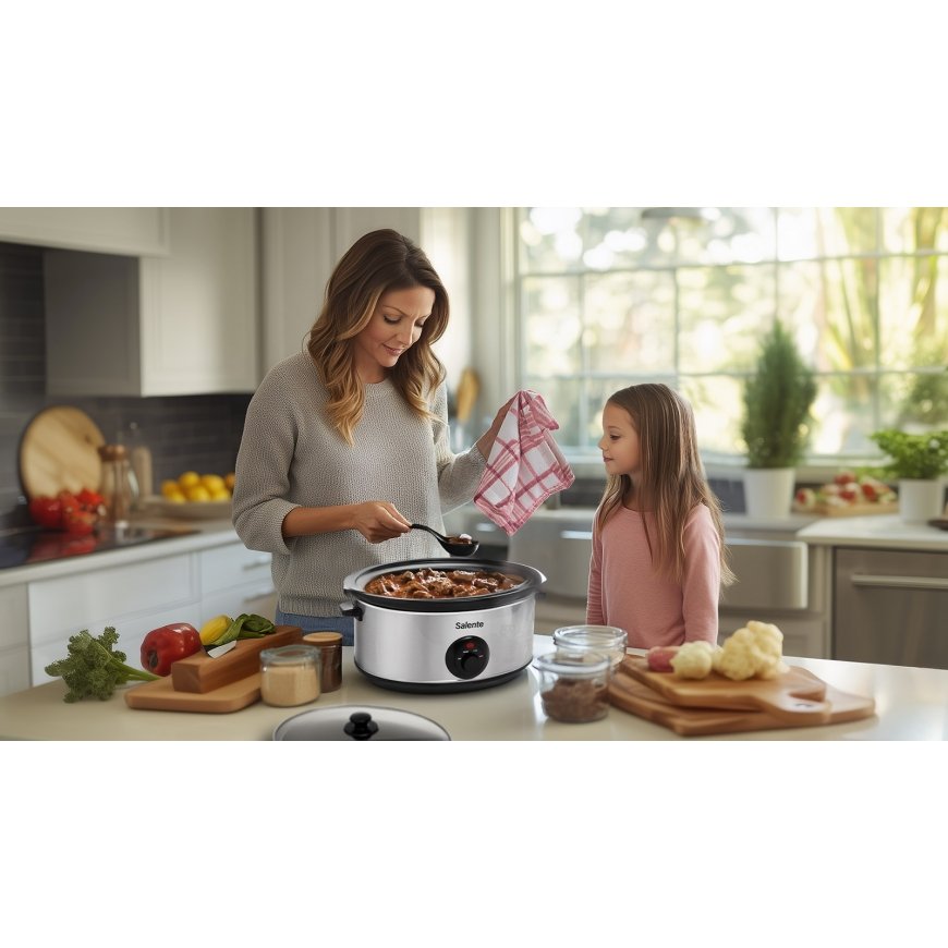 Evolveo Salente HotPot, lėtas puodas, 6.5 l, nerūdijantis plienas – 2
