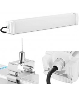 Wiesenfield LED lamp, ūdensizturīgs, hermētisks, darbnīcas noliktavai, IP65, 2200 lm, 60 cm, 20 W