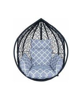 Home4You Cushion for Hanging Chair DROPLET Gray Diamond