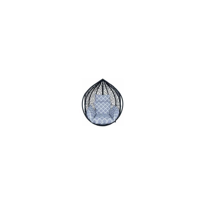 Home4You Cushion for Hanging Chair DROPLET Gray Diamond
