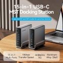 Vention TPUH0 laptop dock/port replicator Wired USB 3.2 Gen 2 (3.1 Gen 2) Type-C Black, Grey