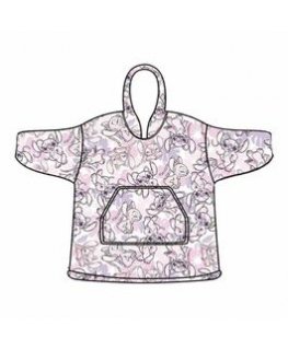 Disney Stitch Oversize Sweatshirt Coat Kids Coral