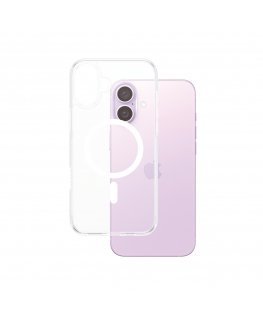 PanzerGlass ® HardCase Transparent w. White MagSafe iPhone 16 Plus