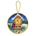 Beldizart Cross-Stitch Embroidery Kit "Forest Clock. Pinkeep" 9x9 cm SNV-905 Beldizart Cross-Stitch Embroidery Kit "Forest Clock. Pinkeep" 9x9 cm SNV-905