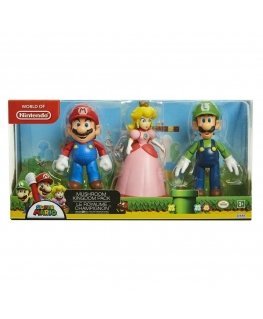 Nintendo – 3 pakkausta 10 cm sienien kuningaskunnan dioramasetti (64511-4L)