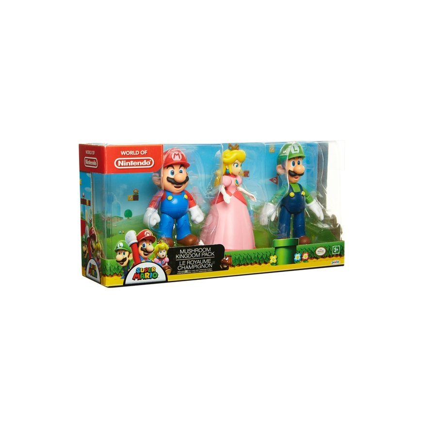 Nintendo – 3-pack 10 cm Mushroom Kingdom diorama set (64511-4L) – 2