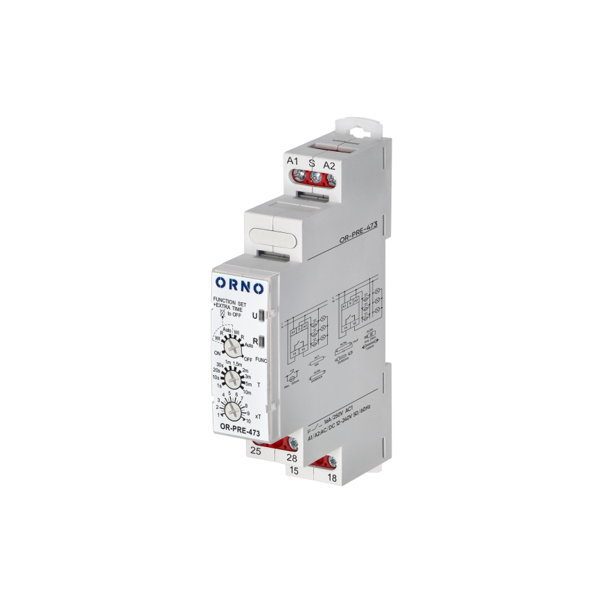 Orno Stair Automation Economic, 6 operating modes, 230 VAC – 2