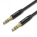 Vention BAXBD audio kabelis 0,5 m 3.5mm Alumīnijs, Melns