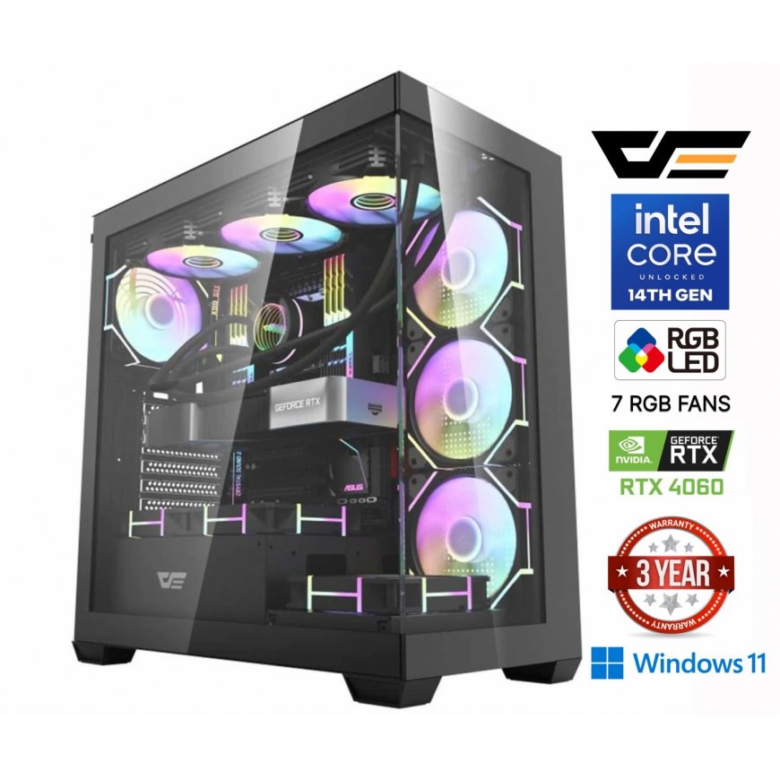 MDATA GAMING Core i5-14400F 32GB 1TB SSD RTX 4060 8GB W11Home – 2
