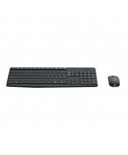 Logitech 920-007905 tastatūra Pele iekļauta Mājas RF Bezvadu QWERTZ Vācu Pelēks