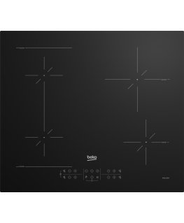 Beko HII64200SFMT Melns Iebūvēts 59 cm Zonas indukcijas plīts 4 zone(s)