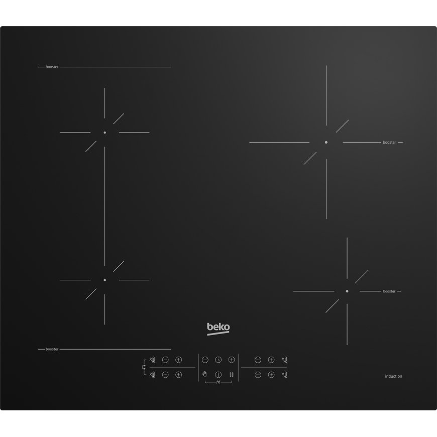 Beko HII64200SFMT Melns Iebūvēts 59 cm