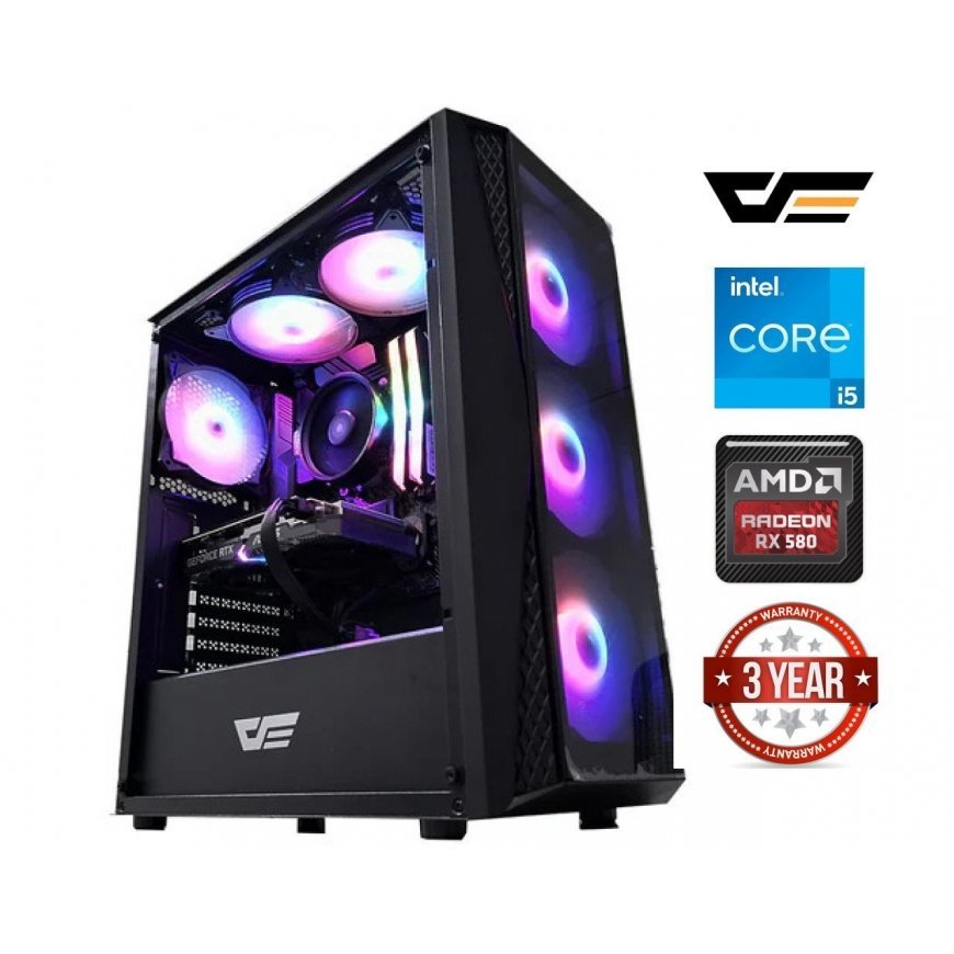 MDATA GAMING Ryzen 5 5600X 64GB 2TB SSD 1TB HDD RX580 NoOs – 2