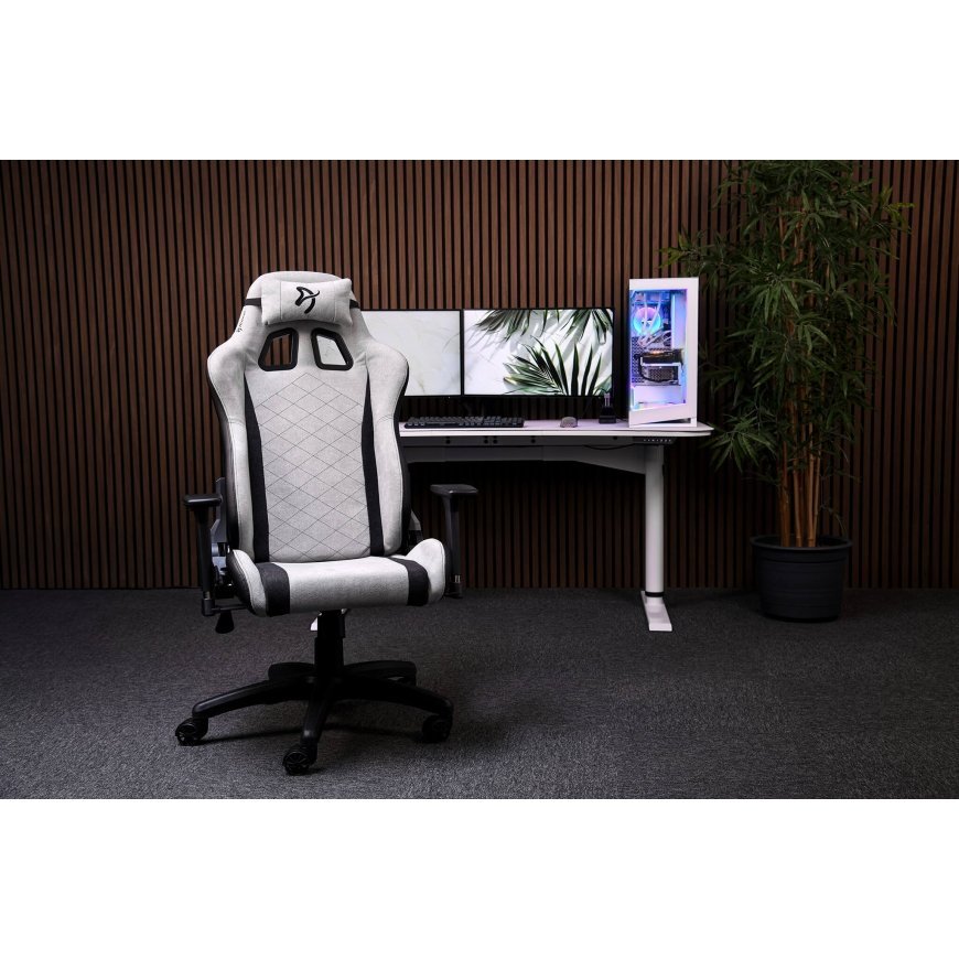 Arozzi Soft Fabric | Gaming Chair | Avanti SoftFabric | Light Pilkas Konsoles spēļu krēsls Polsterēt – 3
