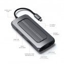 Satechi ST-UCMXAM knyginių kompiuterių dokas / jungčių replikatorius USB 3.2 Gen 1 (3.1 Gen 1) Type- Satechi ST-UCMXAM knyginių kompiuterių dokas / jungčių replikatorius USB 3.2 Gen 1 (3.1 Gen 1) Type-
