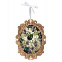 Beldizart Cross Stitch on Wooden Base "Miniature. Blueberry Forest" 14x10 cm SO-143 Beldizart Cross Stitch on Wooden Base "Miniature. Blueberry Forest" 14x10 cm SO-143